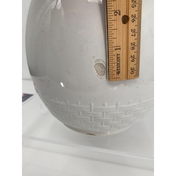 Anthony Shaw and Son Opaque Iron Stone China England Basket Weave Pattern Flaws - Picture 2 of 14